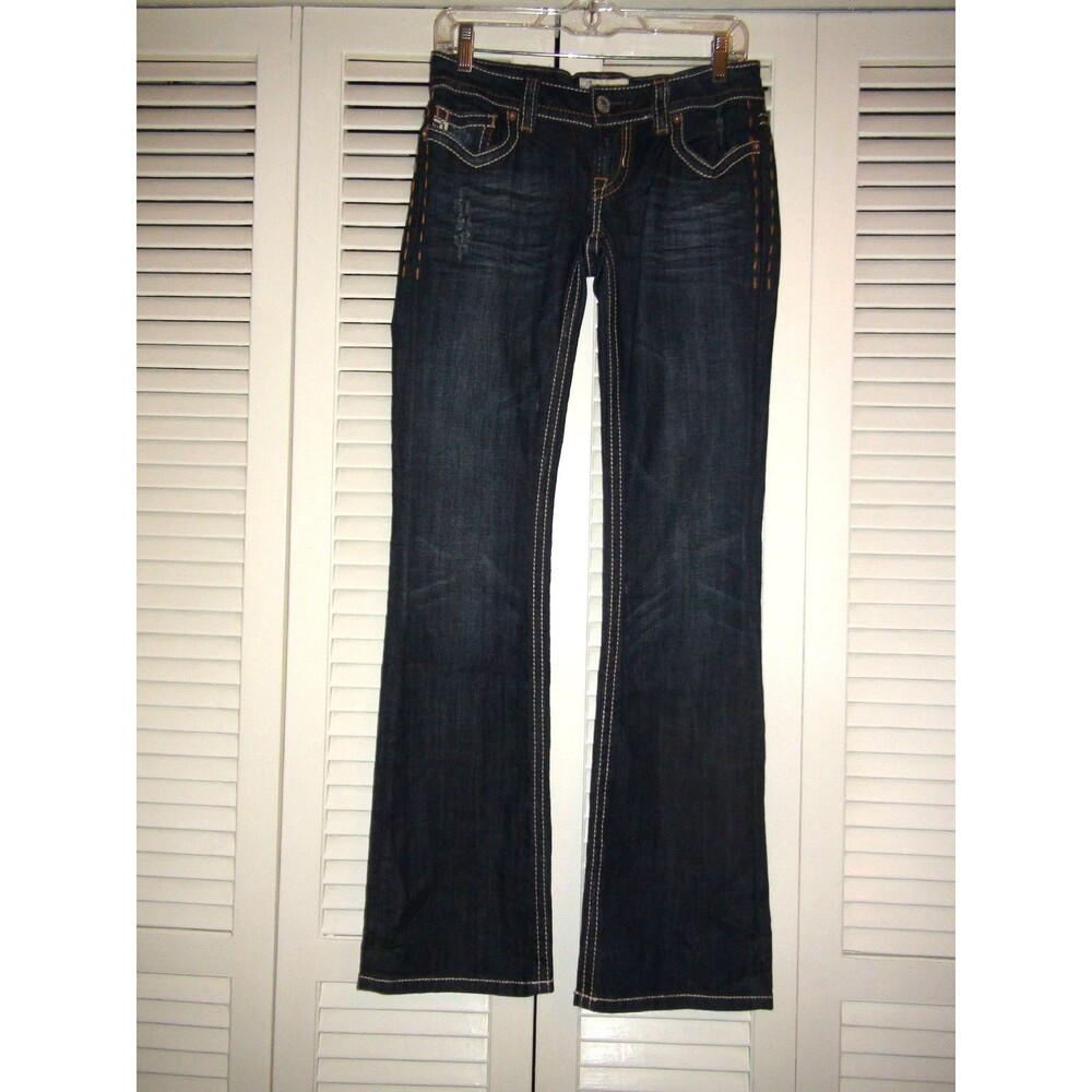 Mek Denim Oaxaca Bootcut Leg Dark Blue Denim Jeans